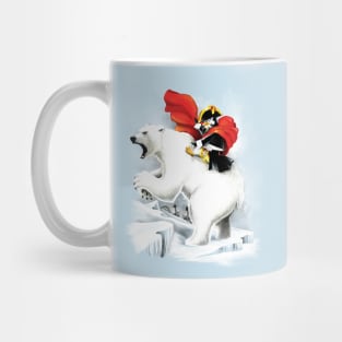 Penguin crossing the North Pole Mug